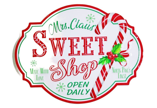 MRS CLAUSE SWEET SHOP SIGN