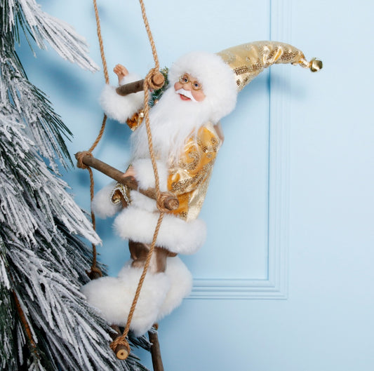 GOLD CLIMBING SANTA
