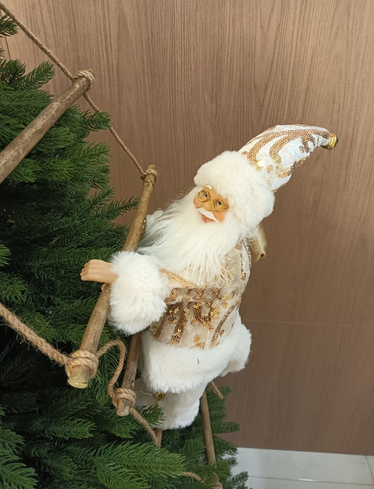 CHAMPAGNE CLIMBING SANTA
