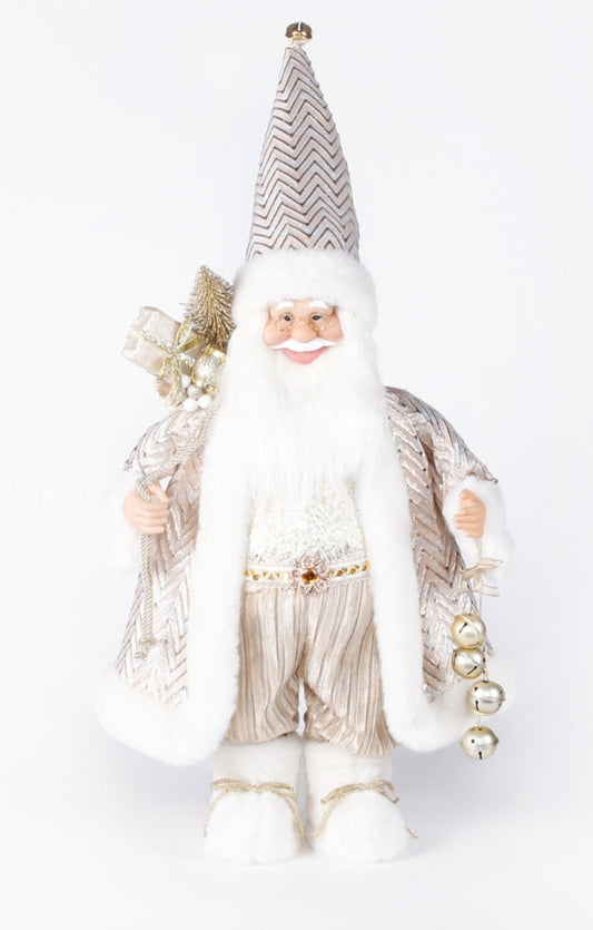 60CM CHAMPAGNE BELLS SANTA
