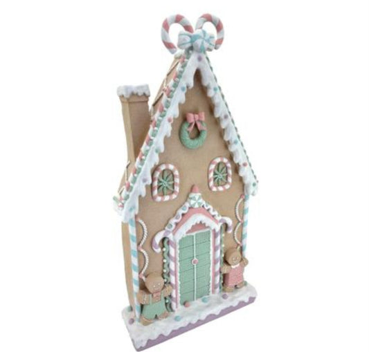 93CM PASTEL GINGERBREAD FACADE