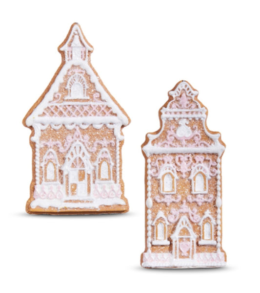 RAZ GINGERBREAD CHURCH HANGING ORNAMENT