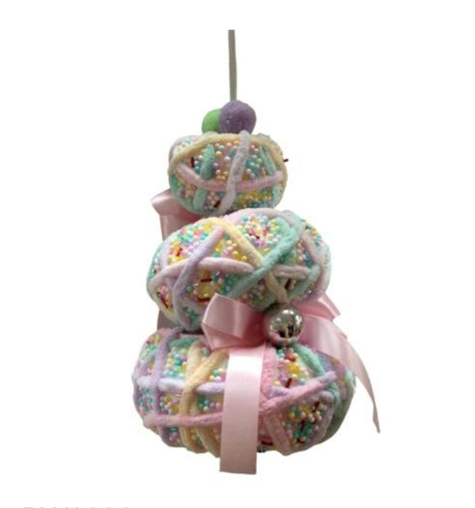 20CM DONUT TREE PINK SPRINKLE
