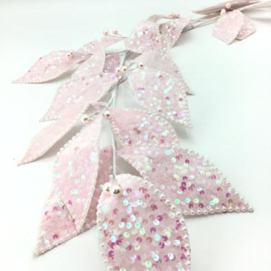 IRID PINK LEAF GARLAND