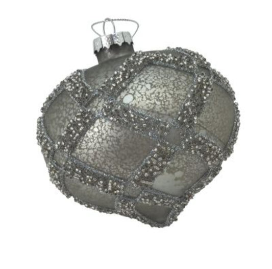 SILVER HARLEQUIN DROP HANGING