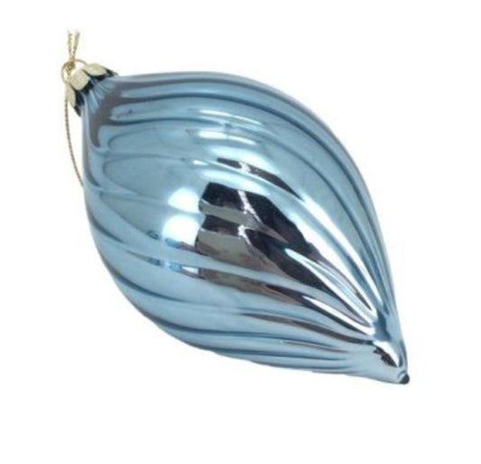 SHINY BLUE LONG DROP HANGING