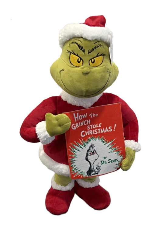 GRINCH HOLIDAY GREETER WITH BOOK