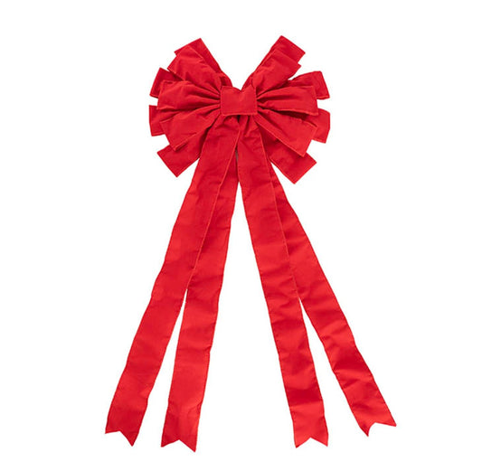 PRE MADE BOW RED VELVET EXTRA LARGE
