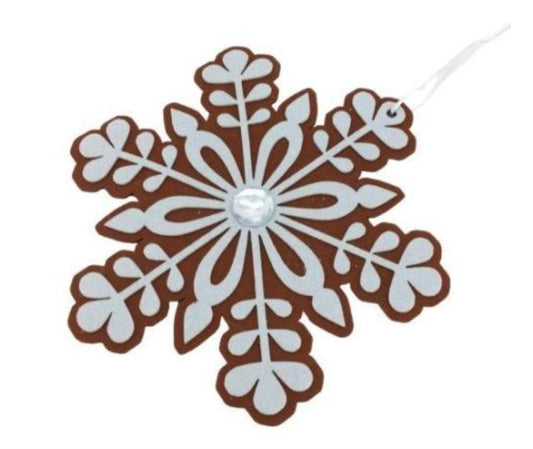 GINGERBREAD SNOWFLAKE HANGING
