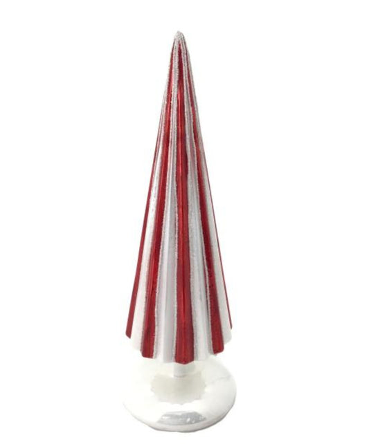SM RED WHITE TABLE TOPPER
