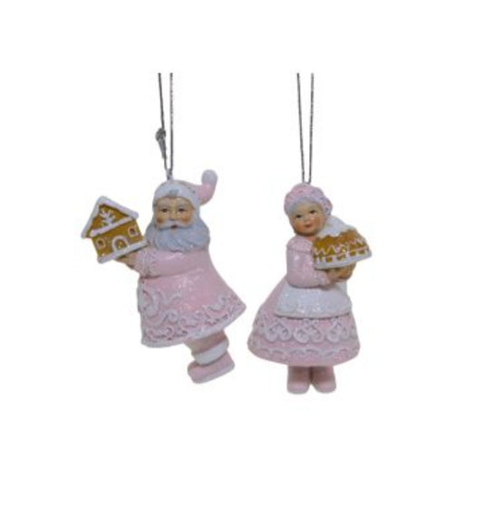 2/A MR & MRS CLAUSE CANDY HANGING