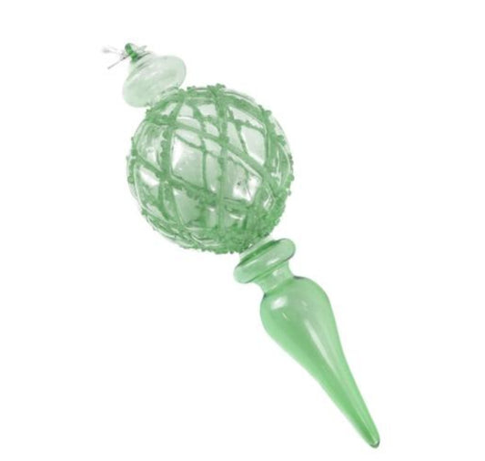 GREEN HONEYCOMB FINIAL HANGING