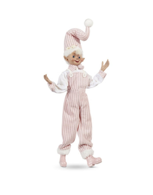 RAZ PINK STRIPE ELF 40CM