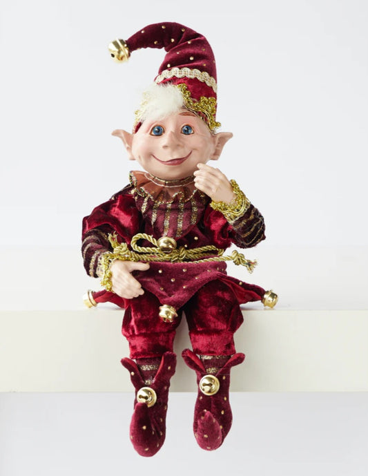 30CM BURGUNDY ELF