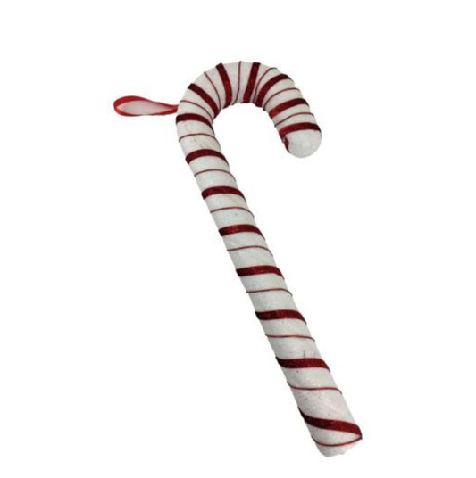 52CM RED WHITE CANDY CANE HANGING