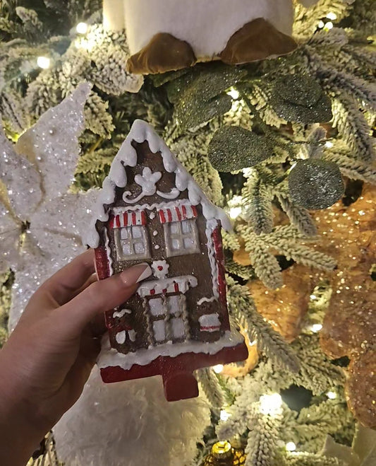 GINGERBREAD STOCKING HOLDER RED
