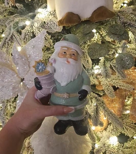 PASTEL SANTA HOLDING STOCKING