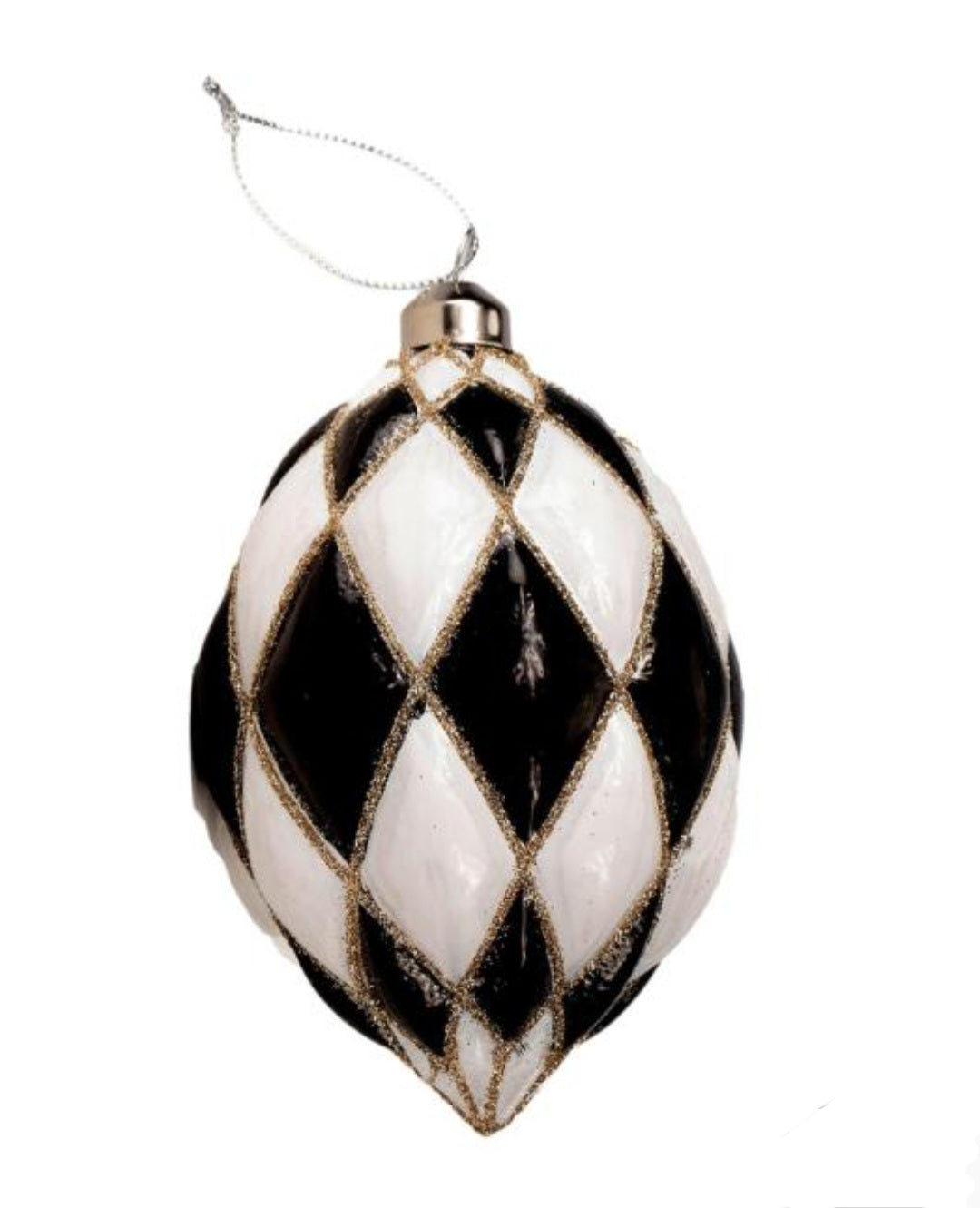 BLACK HARLEQUIN EGG HANGING
