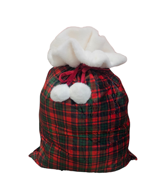 TRADITIONAL TARTAN SANTA SACK