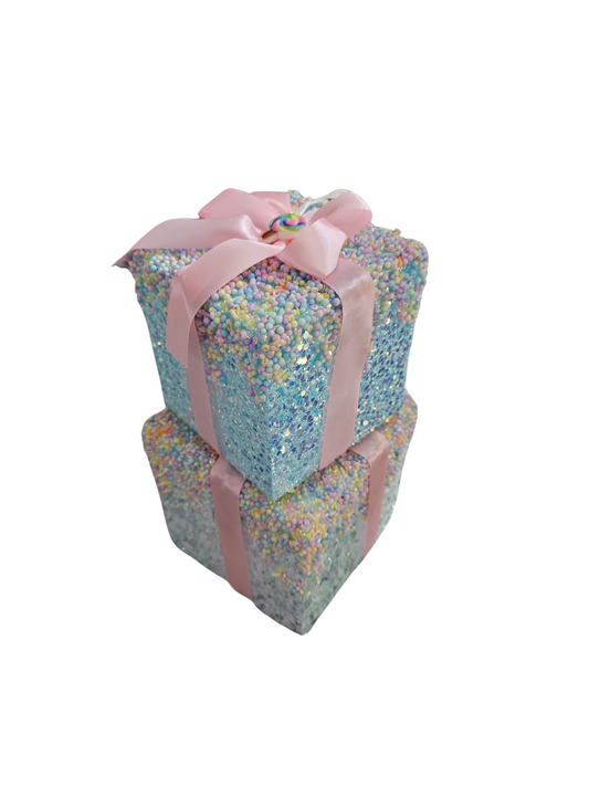 GIFT BOX STACK PINK SPRINKLE