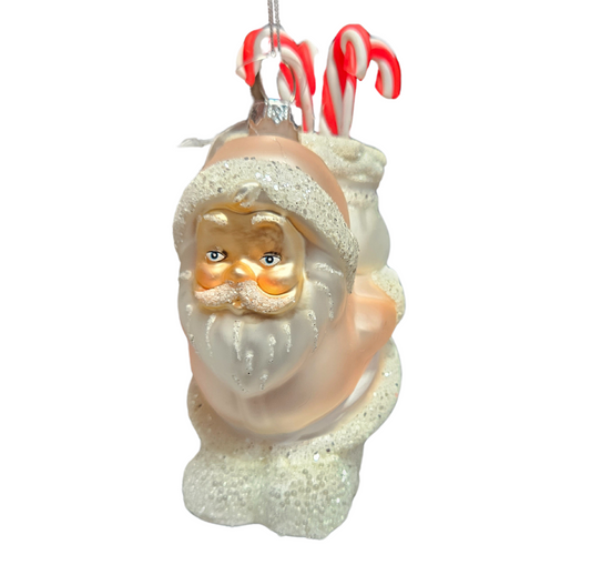 RAZ PINK SANTA CANDY CANES