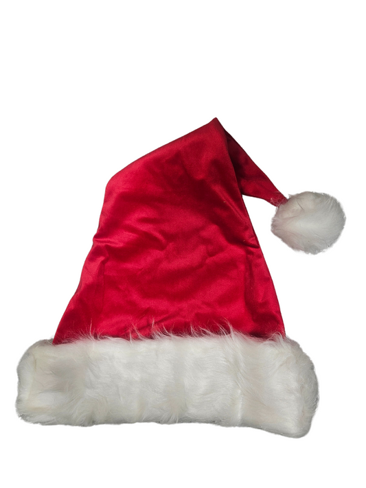 LUXE VELVET RED SANTA HAT
