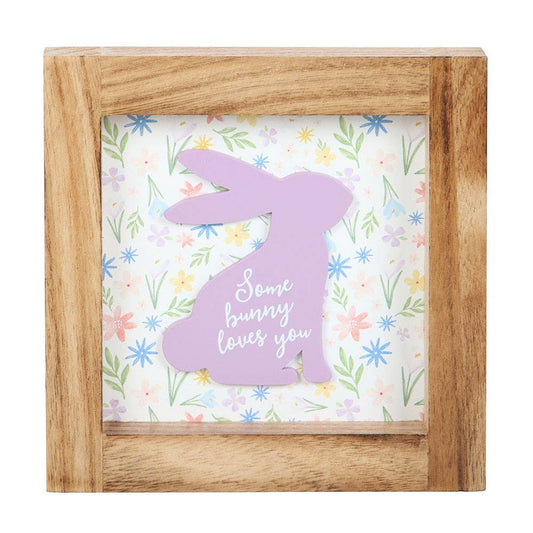 SOME BUNNY LOVES YOU WOODEN SIGN