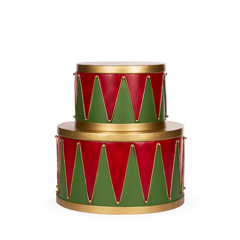 PRE ORDER SET/2 METAL DRUM TRINKET BOXES