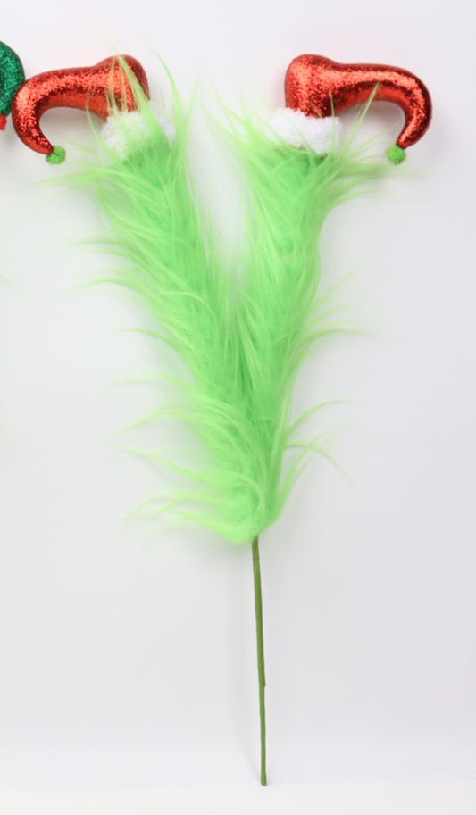 PRE ORDER GREEN FLUFFY ELF LEGS PICK