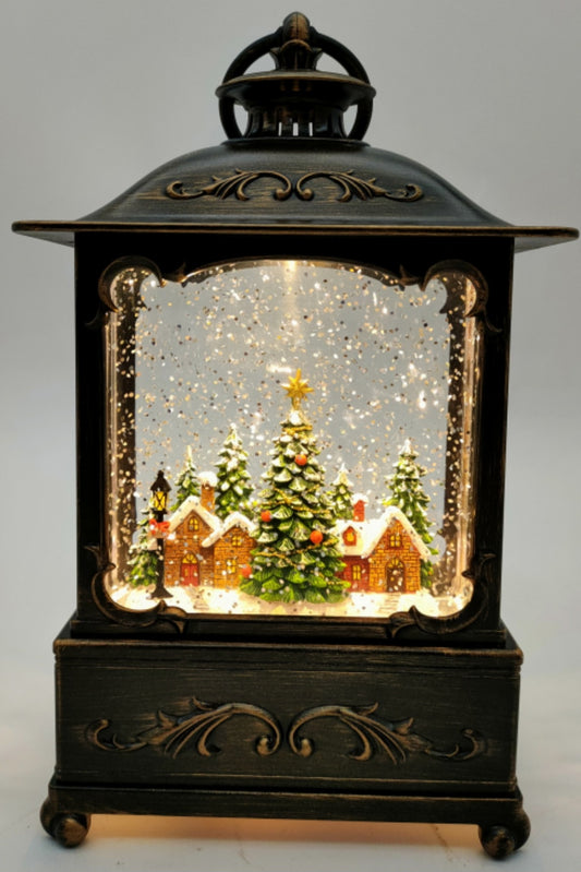 PRE ORDER WATER SPINNING CHRISTMAS VILLAGE LANTERN