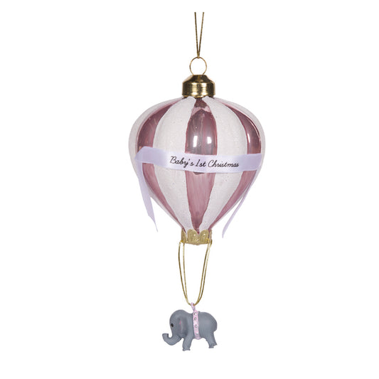 PRE ORDER PINK BABYS 1ST CHRISTMAS ORNAMENT