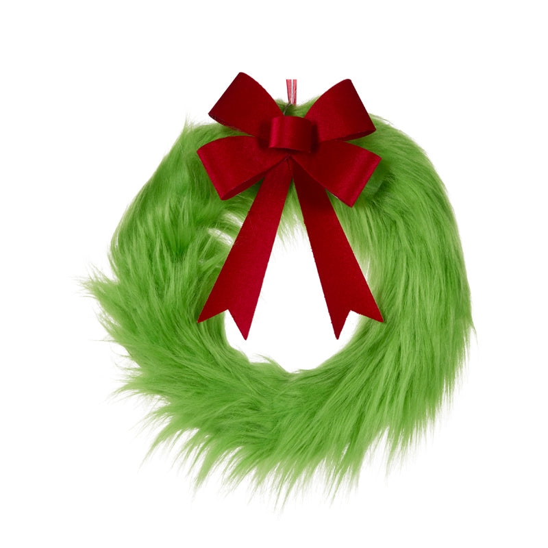 PRE ORDER 40CM SHAGGY GREEN WREATH