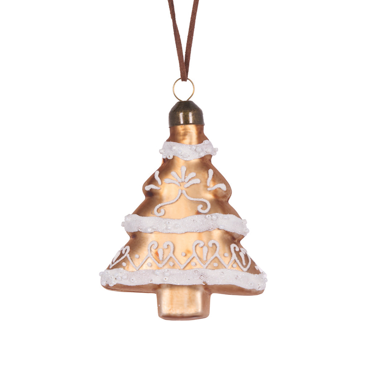 PRE ORDER GLASS GINGERBREAD TREE HANGING