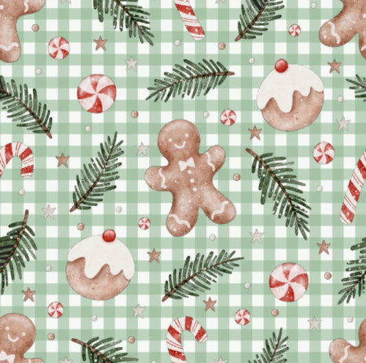 SAGE GINGERBREAD GIFT WRAP