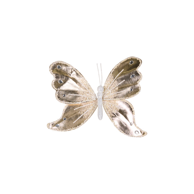 PRE ORDER ELABORATE CHAMPAGNE FOILED BUTTERFLY