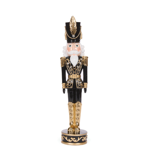 PRE ORDER 43CM BLACK & GOLD JEWEL NUTCRACKER