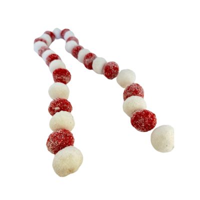 RED WHITE BALL GARLAND