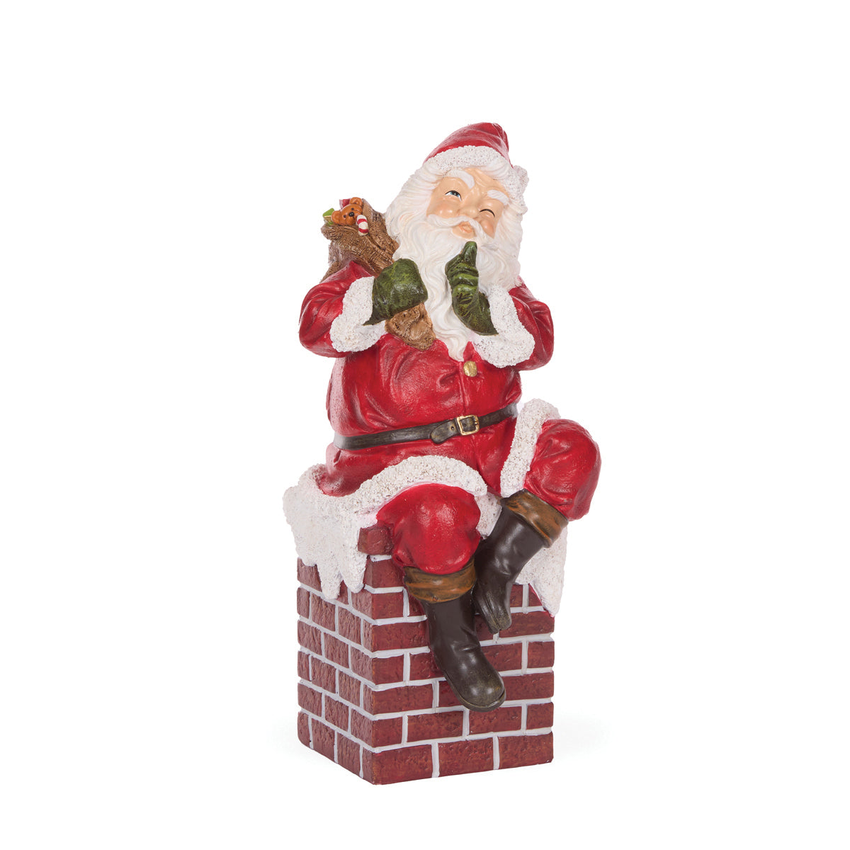 PRE ORDER 30CM TRADITIONAL SANTA ON CHIMNEY