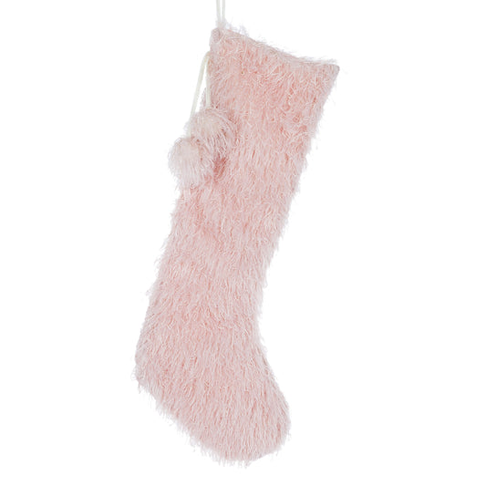 PRE ORDER BLUSH CHRISTMAS STOCKING WITH FUR