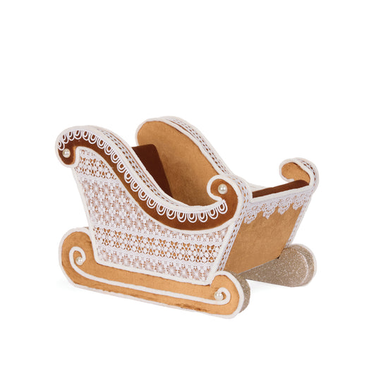PRE ORDER 46CM LACE GINGERBREAD SLEIGH