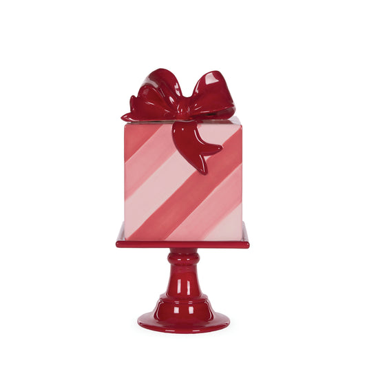 PRE ORDER STRIPED PRESENT CAKE STAND