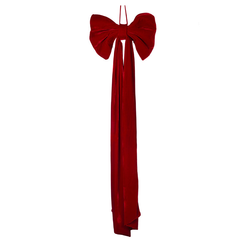 PRE ORDER RED VELVET BOW TOPPER