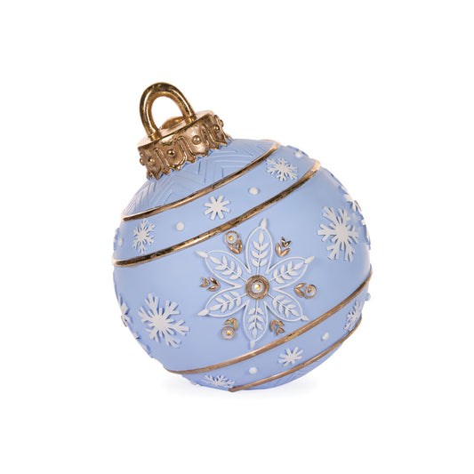 PRE ORDER 49CM BLUE SNOWFLAKE BAUBLE