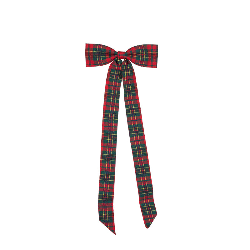 PRE ORDER RED TARTAN ELONGATED BOW