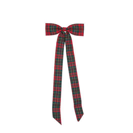 PRE ORDER RED TARTAN ELONGATED BOW