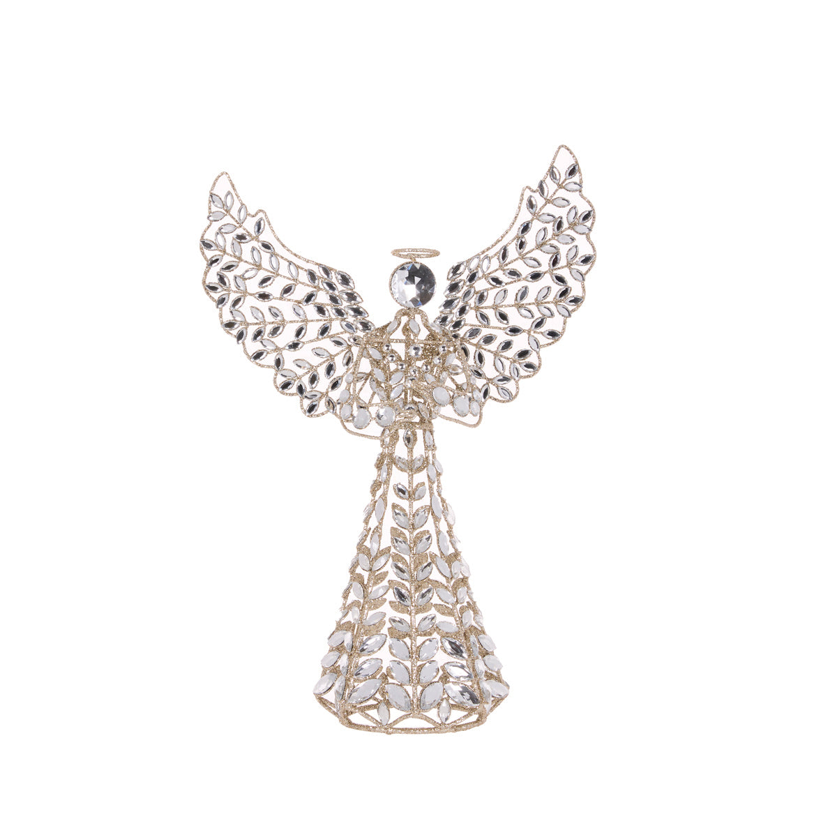 SILVER ANGEL TREE TOPPER