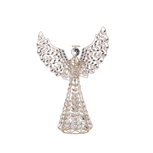 SILVER ANGEL TREE TOPPER