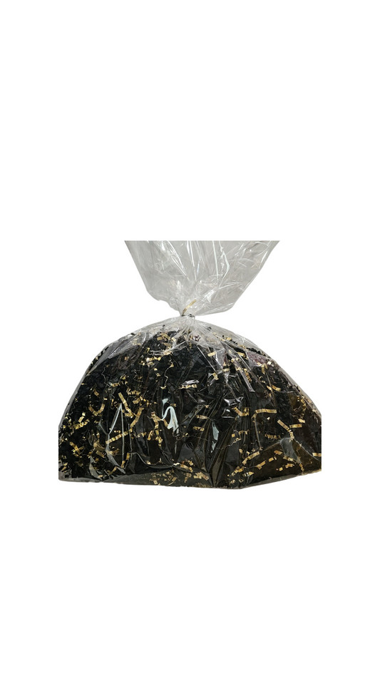 LUXE SHREDDED PAPER BLACK/GOLD