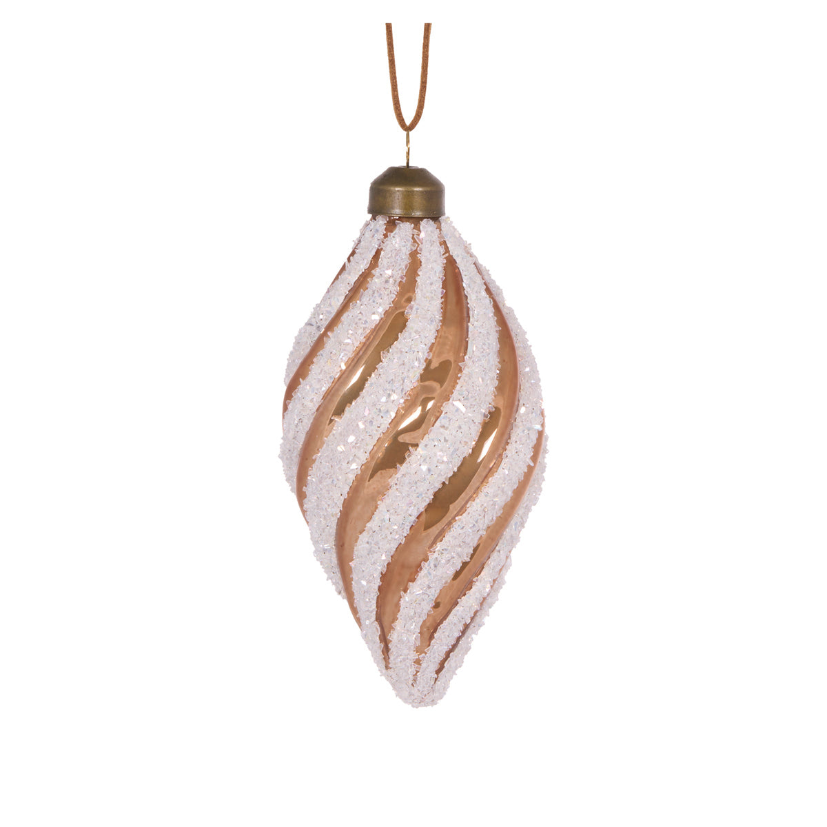 PRE ORDER FROSTED GINGERBREAD SWIRL LONG DROP