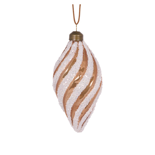PRE ORDER FROSTED GINGERBREAD SWIRL LONG DROP